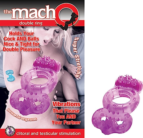 The Macho Double Ring Purple | 782631214529 | Available at EroticWarehouse.com