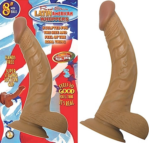 Latin American Whoppers 8in With Balls-Latin | 782631230703 | Available at EroticWarehouse.com
