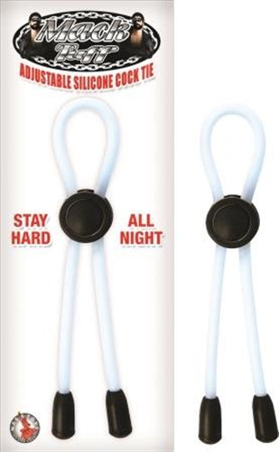 Mack Tuff Adjustable Silicone Cock Tie Clear | 782631252514 | Available at EroticWarehouse.com