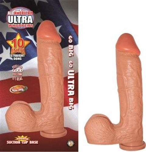 All American Ultra Whoppers - 10 inch Straight Dong -Flesh | 782631262407 | Available at EroticWarehouse.com