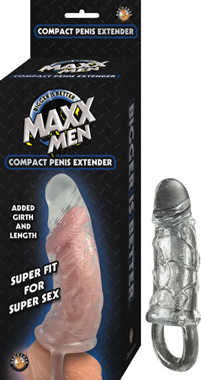 Maxx Men Compact Penis Sleeve - Clear | 782631266009 | Available at EroticWarehouse.com