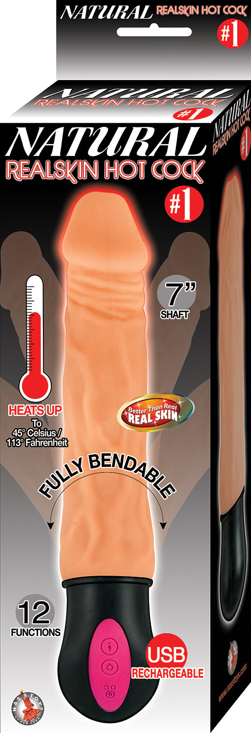Natural Realskin Hot Cock #1 - Flesh | 782631272000 | Available at EroticWarehouse.com