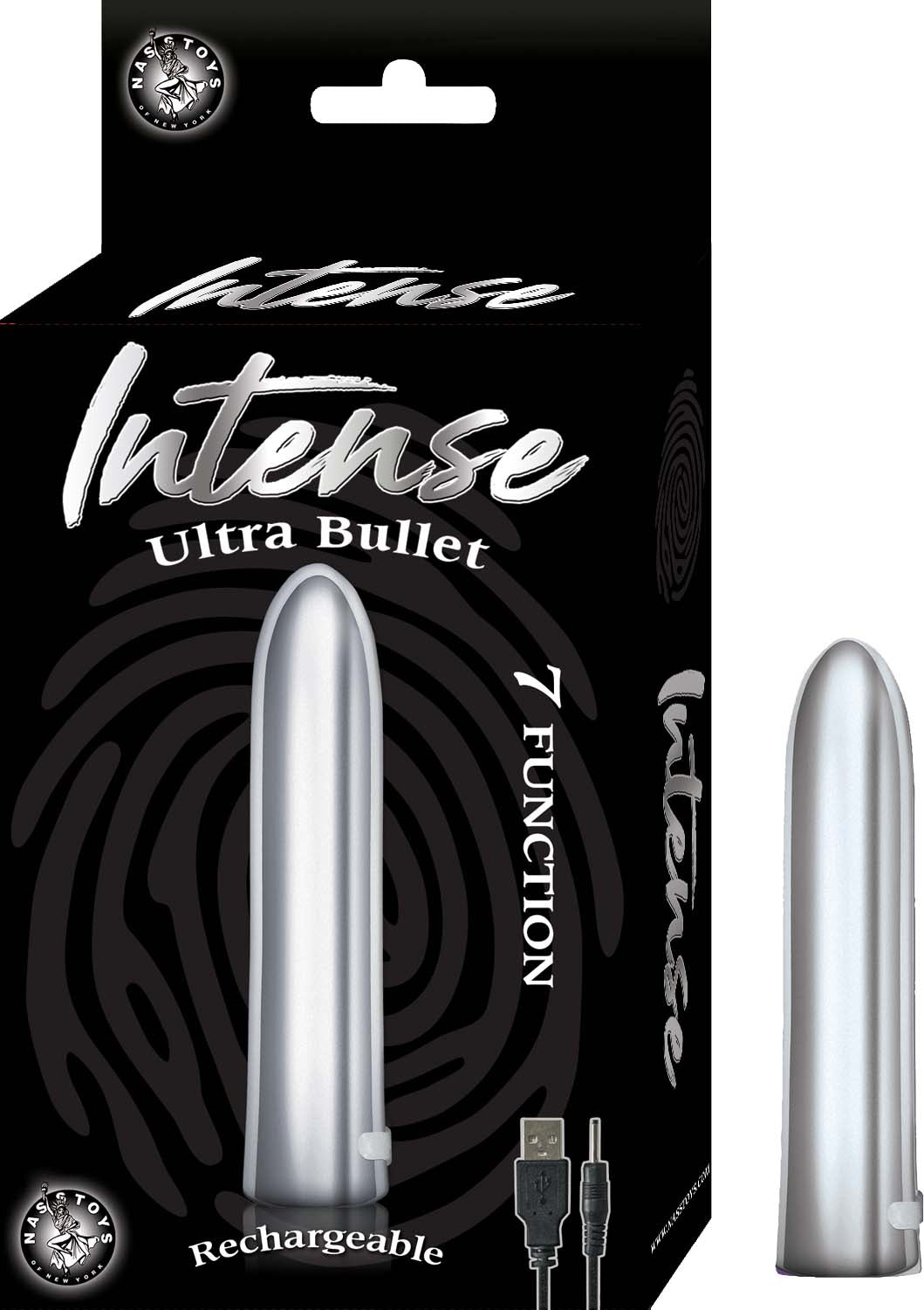 Intense Power Bullet - Silver | 782631279931 | Available at EroticWarehouse.com