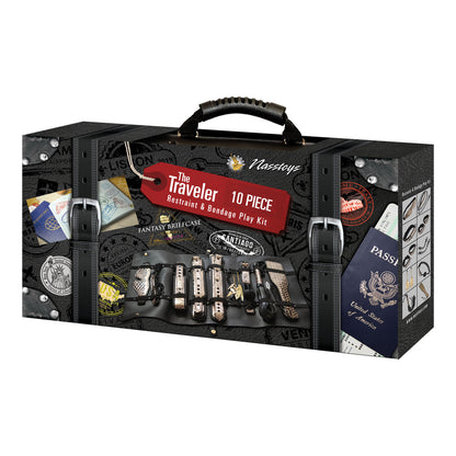 The Traveler 10 Piece Restraint and Bondage Play Kit | 782631299601 | Available at EroticWarehouse.com