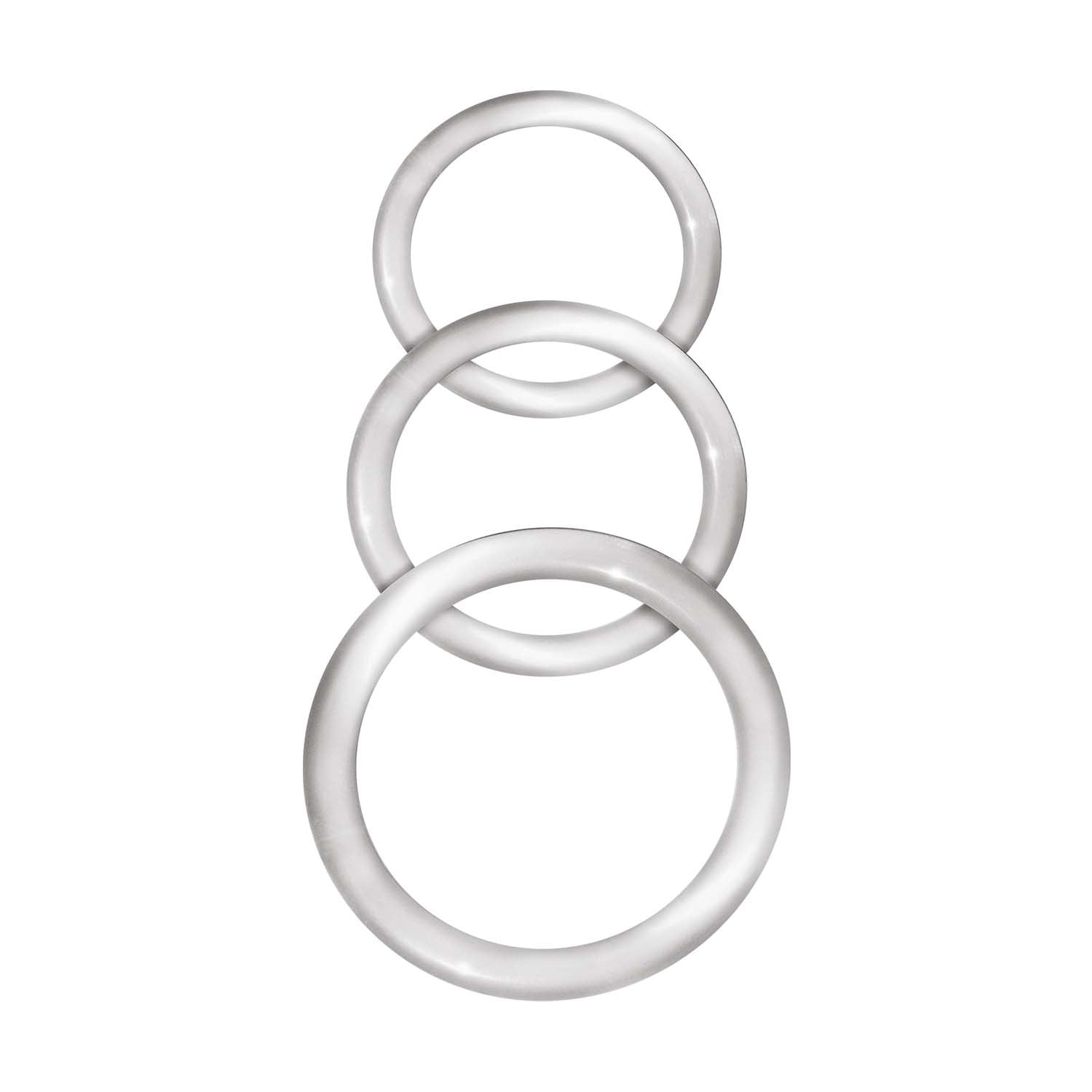 Enhancer Silicone Cockrings - Clear | 782631305708 | Available at EroticWarehouse.com