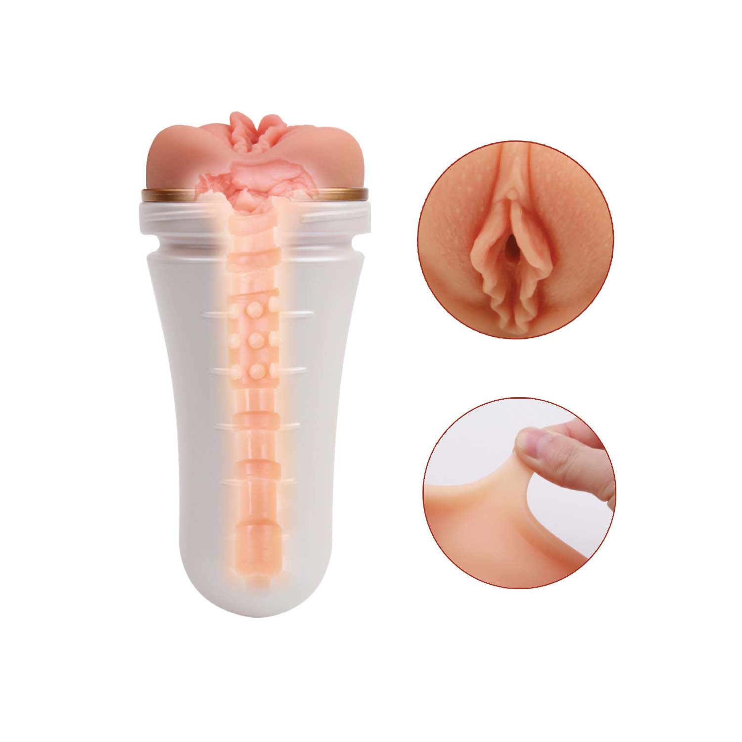Dream-Lite Perfect Pussy - White | 782631309102 | Available at EroticWarehouse.com