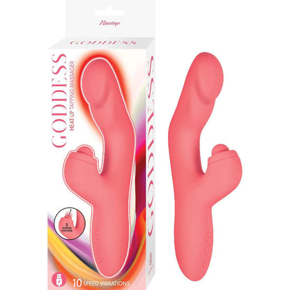 Goddess Heat Up Tapping Massager - Coral | 782631319910 | Available at EroticWarehouse.com