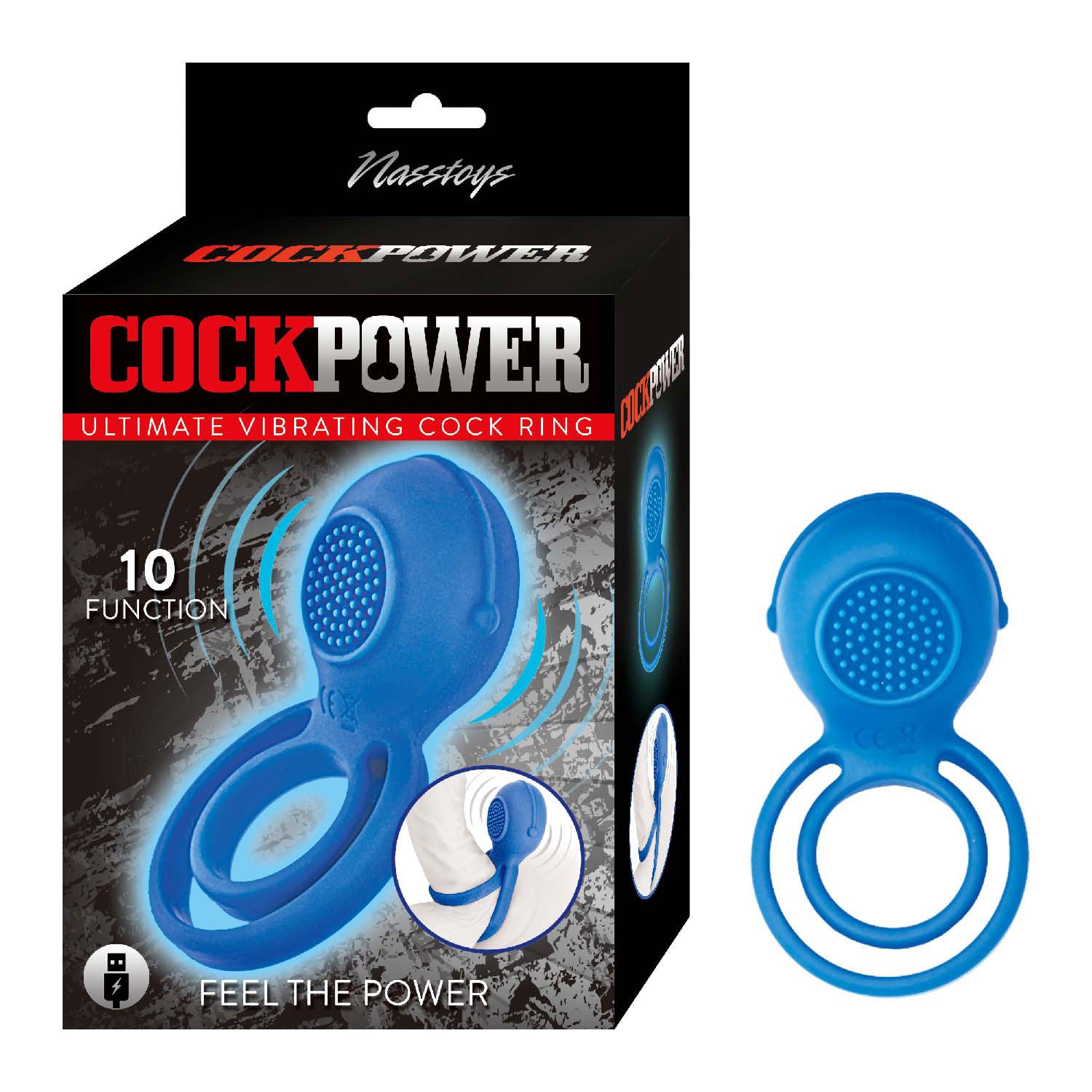 Cockpower Ultimate Vibrating Cockring - Blue | 782631321623 | Available at EroticWarehouse.com