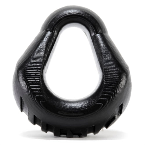 Hung Padded Cockring Oxballs - Black | 840215103307 | Available at EroticWarehouse.com