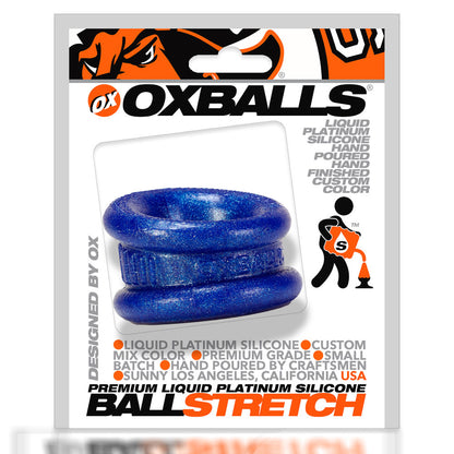 Neo 1.25 Inch Short Ball Stretcher Squishy Silicon - Blue Balls | 840215104366 | Available at EroticWarehouse.com