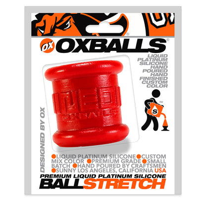 Neo 2 Inch Tall Ball Stretcher Squishy Silicone - Red | 840215104403 | Available at EroticWarehouse.com