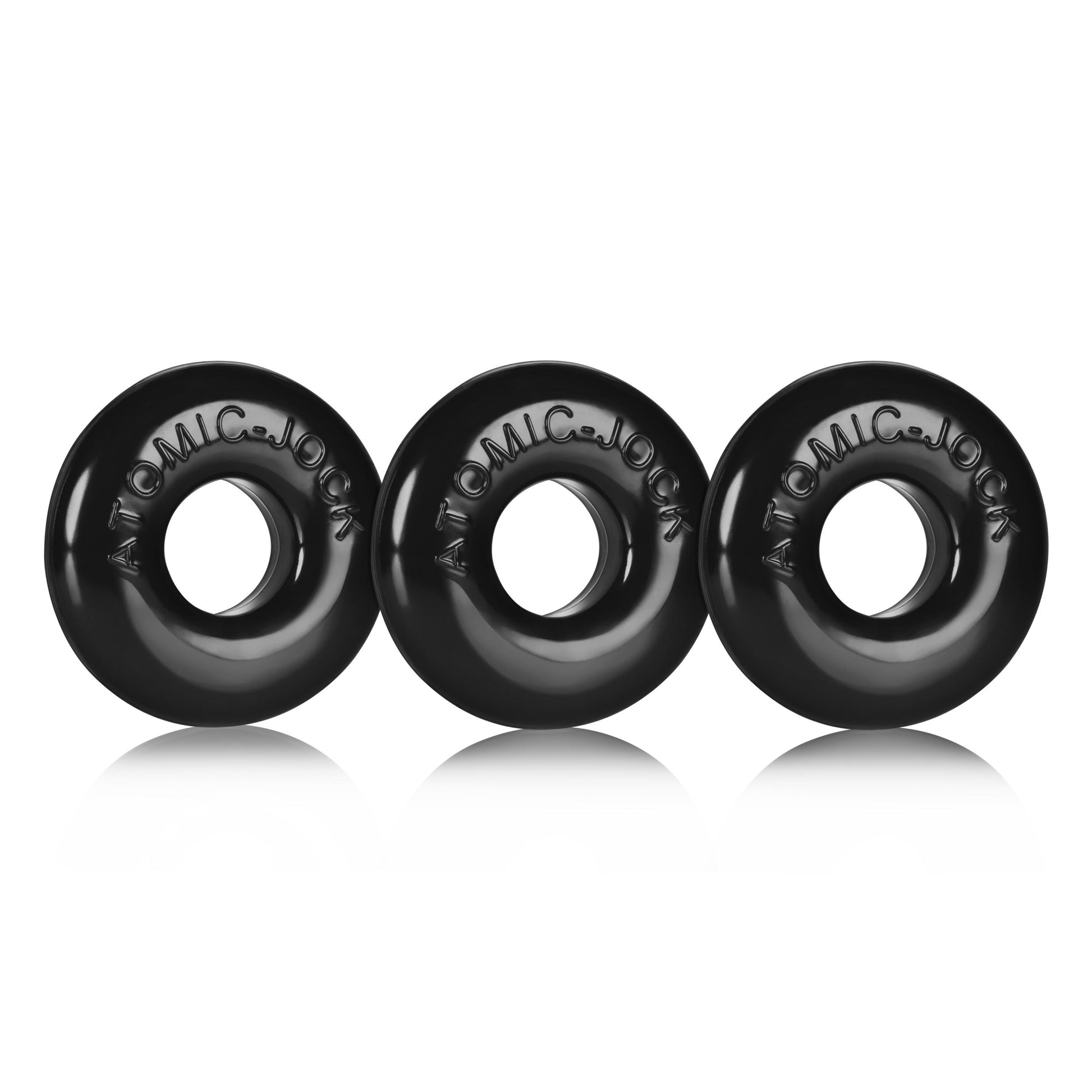 Ringer Cockring 3 Pack - Small - Black | 840215114556 | Available at EroticWarehouse.com