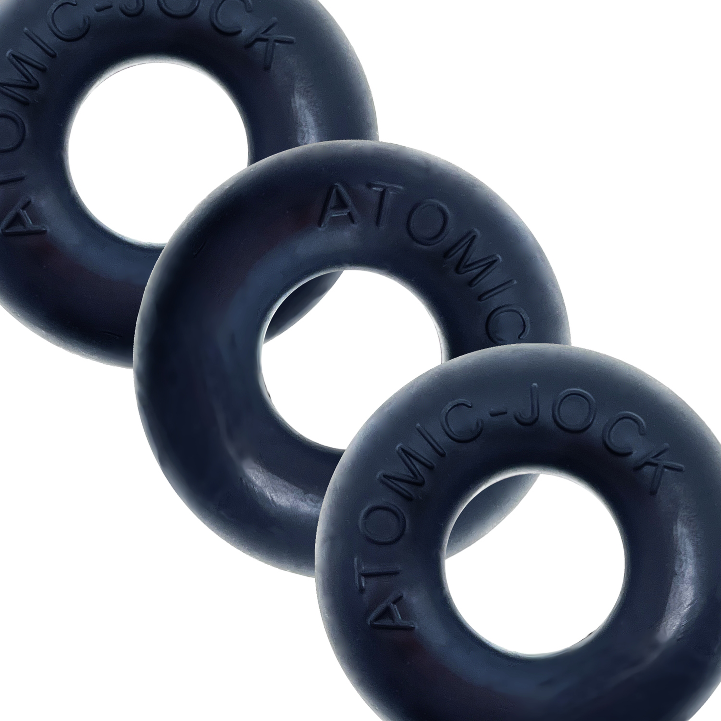 Ringer Cockring 3 Pack - Small - Night Black | 840215121813 | Available at EroticWarehouse.com