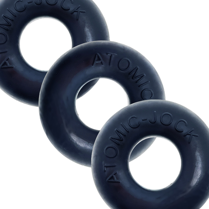 Ringer Cockring 3 Pack - Small - Night Black | 840215121813 | Available at EroticWarehouse.com