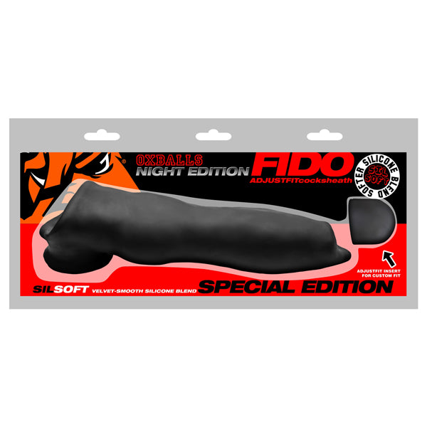 Fido Velvet Smooth Beast Cocksheath - Black | 840215126603 | Available at EroticWarehouse.com