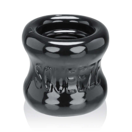 Squeeze Soft- Grip Ballstretcher - Black | 840215118806 | Available at EroticWarehouse.com