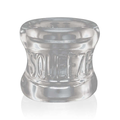 Squeeze Soft- Grip Ballstretcher - Clear | 840215118813 | Available at EroticWarehouse.com