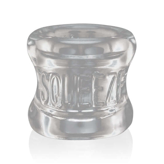 Squeeze Soft- Grip Ballstretcher - Clear | 840215118813 | Available at EroticWarehouse.com