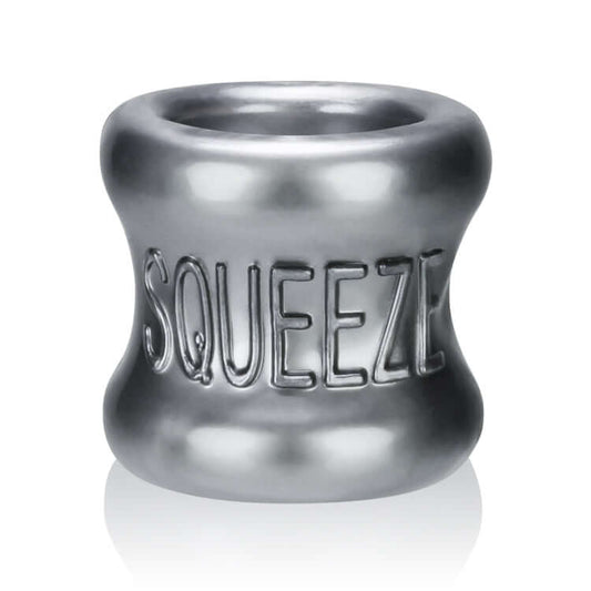 Squeeze Soft- Grip Ballstretcher - Steel | 840215118820 | Available at EroticWarehouse.com