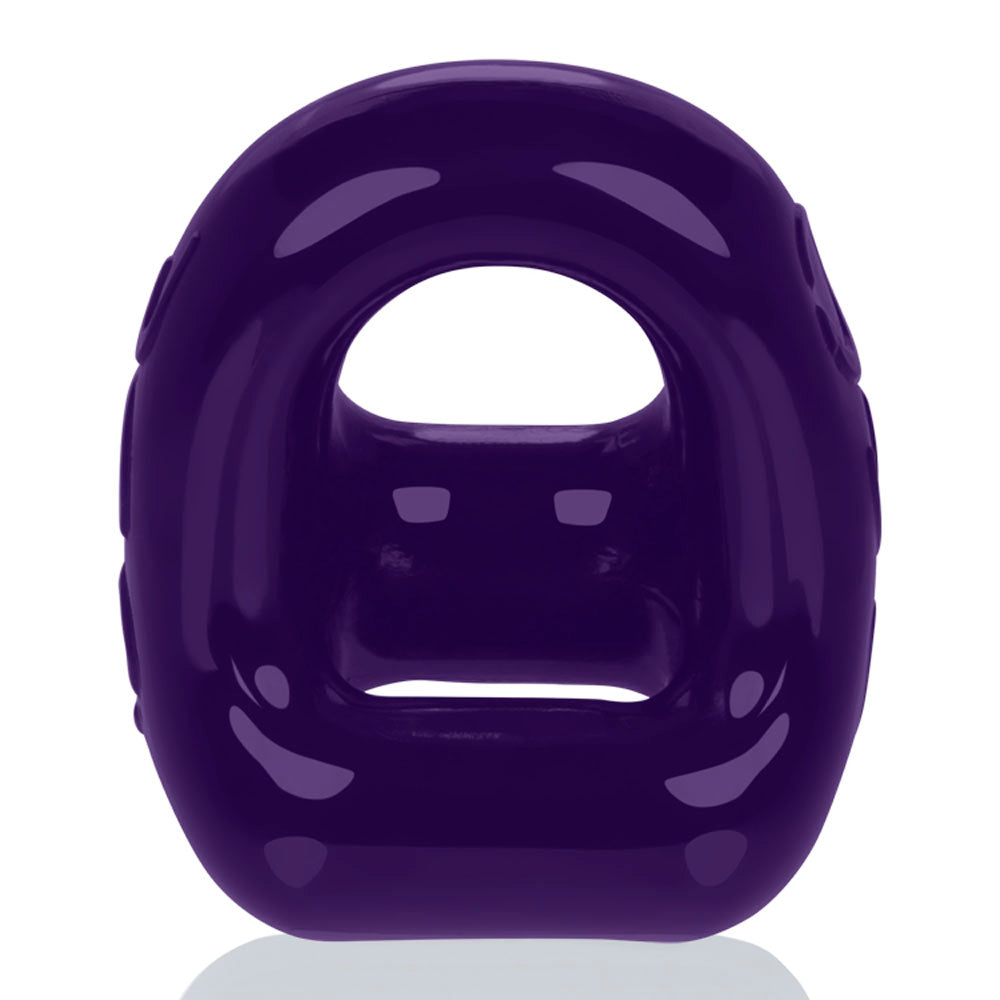 360 2- Way Cockring and Ballsling - Eggplant | 840215107183 | Available at EroticWarehouse.com