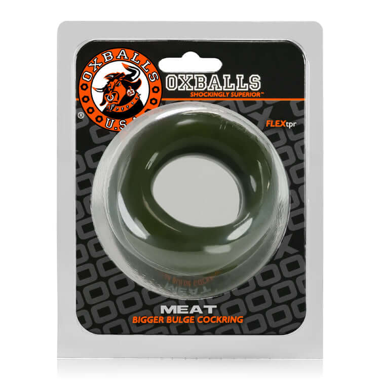 Meat Bigger Bulge Cockring - Army | 840215118943 | Available at EroticWarehouse.com