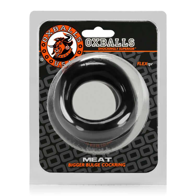 Meat Bigger Bulge Cockring - Black | 840215118936 | Available at EroticWarehouse.com