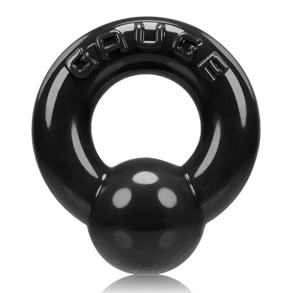 Oxballs Gauge Cockring - Black | 840215119247 | Available at EroticWarehouse.com