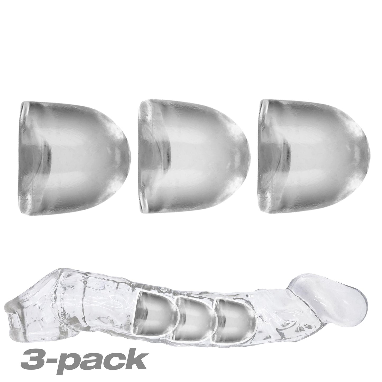 Cocksheath Adjustfit 3 Pack Bullet Inserts | 840215120649 | Available at EroticWarehouse.com