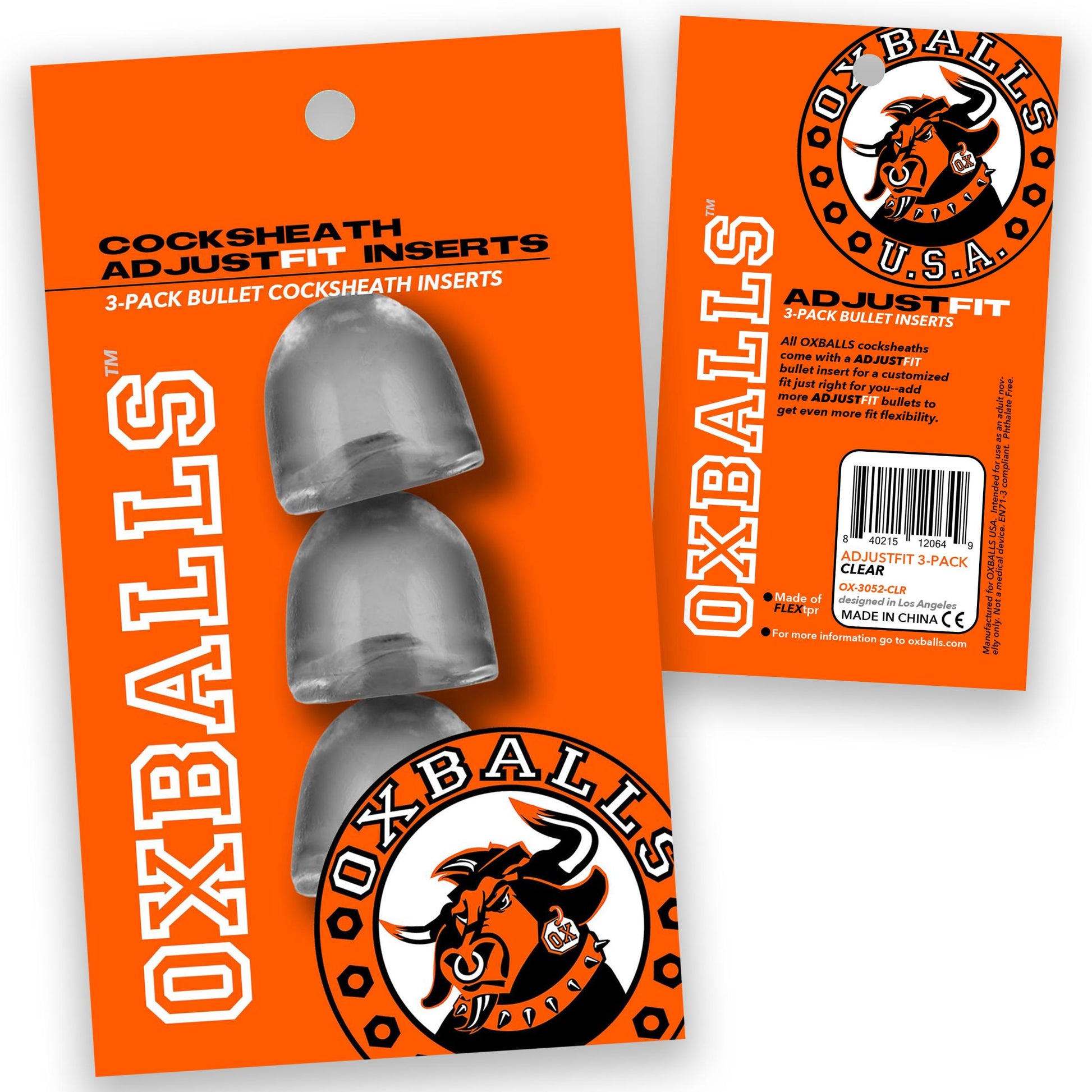 Cocksheath Adjustfit 3 Pack Bullet Inserts | 840215120649 | Available at EroticWarehouse.com