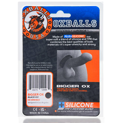 Bigger Ox Cockring - Black Ice | 840215120984 | Available at EroticWarehouse.com