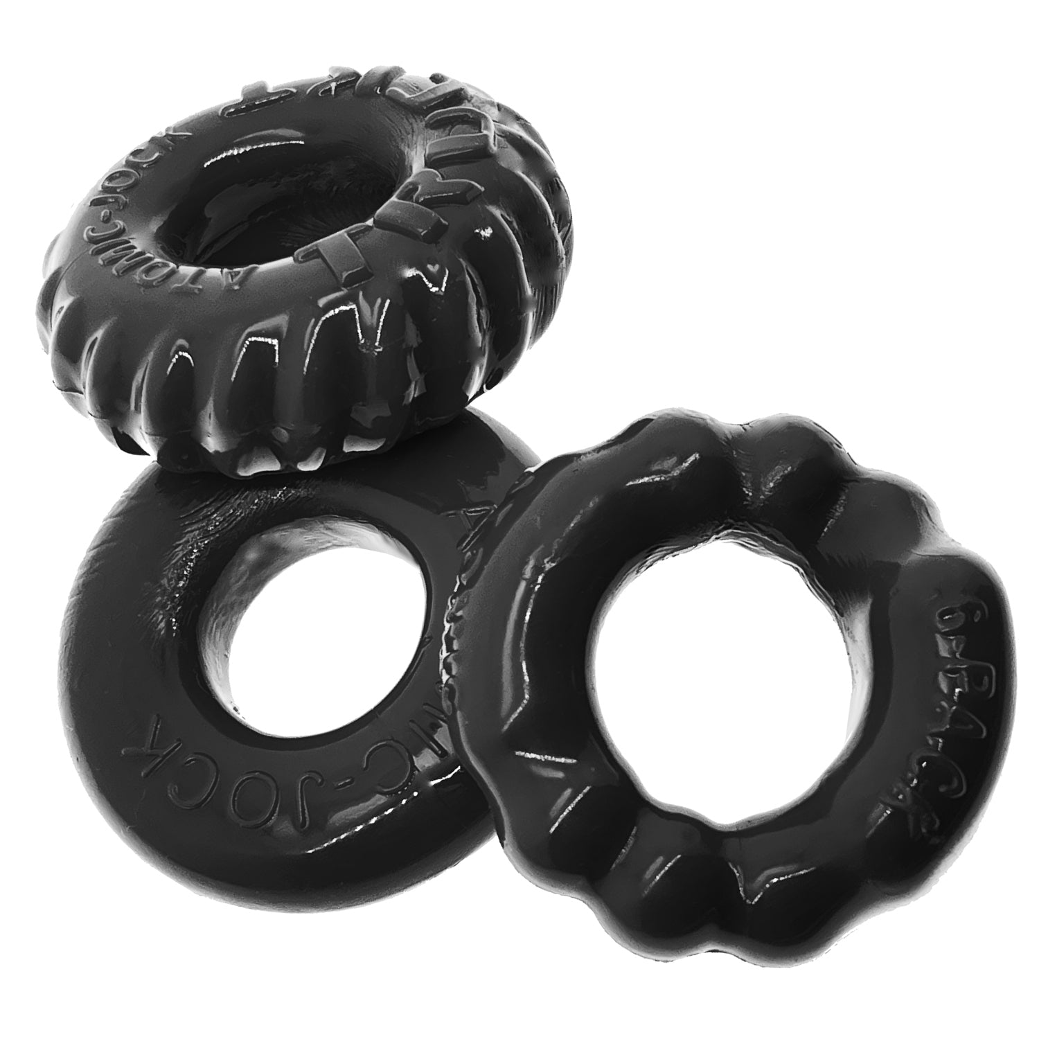 Bonemaker 3-Pack Boner Rings - Black | 840215121684 | Available at EroticWarehouse.com