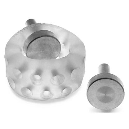 Airballs Electro Air-Lite Ballstretcher With Two 4mm Electro Contact - Clear Ice | 840215122629 | Available at EroticWarehouse.com