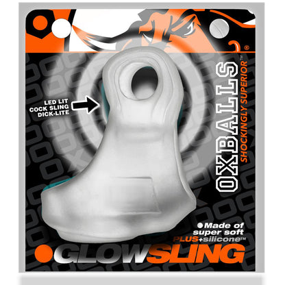 Glowsling Cocksling Led - Clear Ice | 840215122674 | Available at EroticWarehouse.com