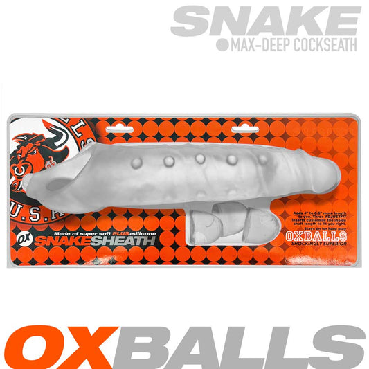 Snake Cocksheath - Clear Ice | 840215122940 | Available at EroticWarehouse.com