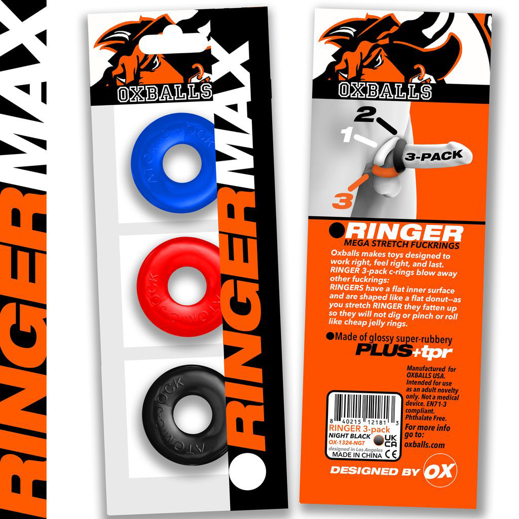 Ringer Max 3-Pack - Multi | 840215124425 | Available at EroticWarehouse.com