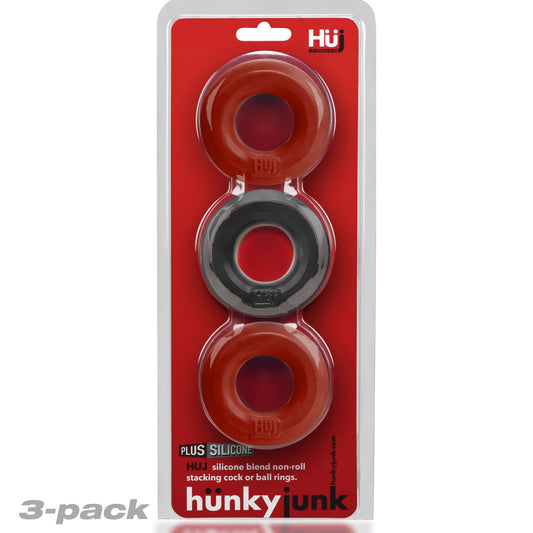 Huj3 C-Ring 3-Pack - Cherry / Ice | 840215121646 | Available at EroticWarehouse.com