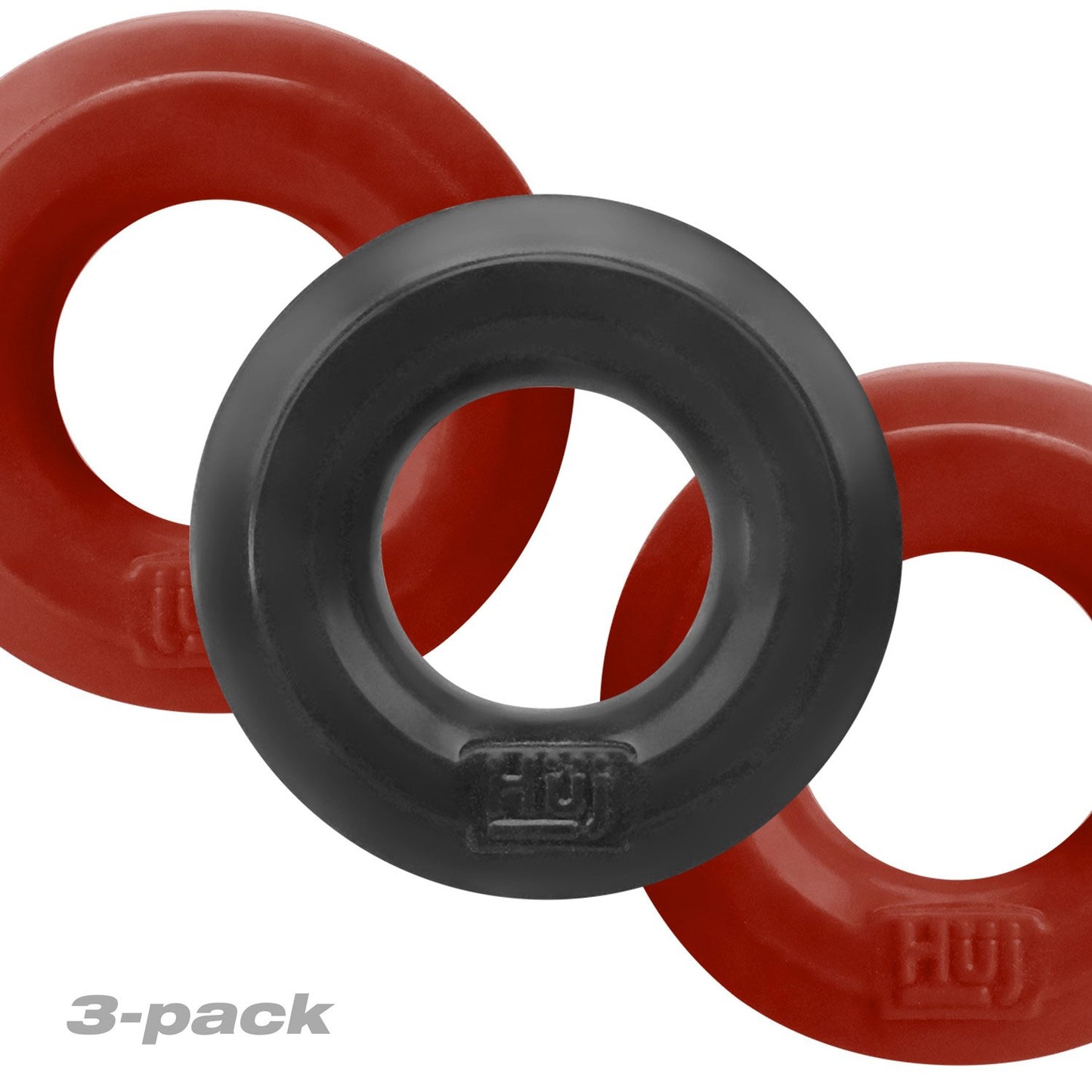 Huj3 C-Ring 3-Pack - Cherry / Ice | 840215121646 | Available at EroticWarehouse.com