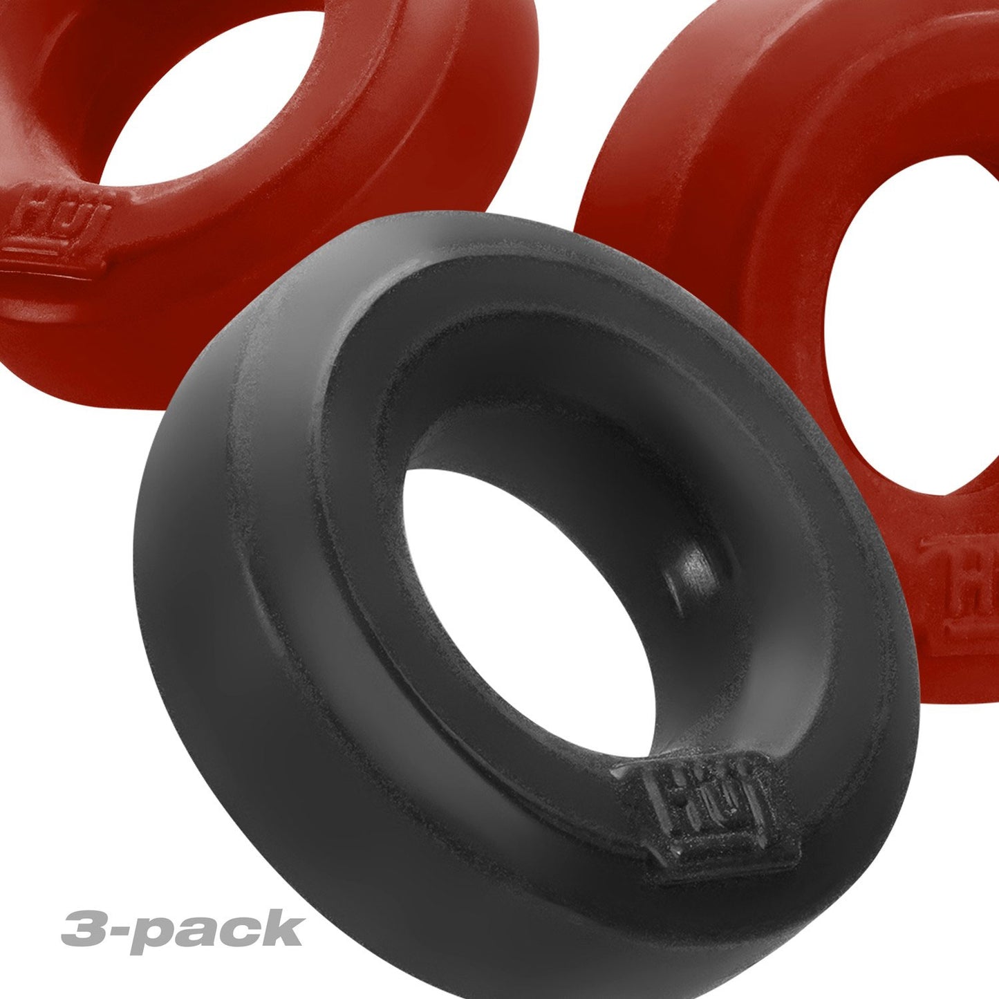 Huj3 C-Ring 3-Pack - Cherry / Ice | 840215121646 | Available at EroticWarehouse.com