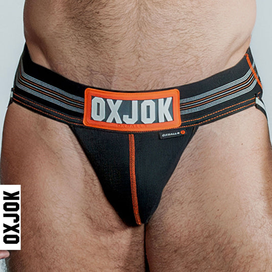 Slingjock Upthrust Slider-Strap Jock Black Iron - Medium | 840215124555 | Available at EroticWarehouse.com