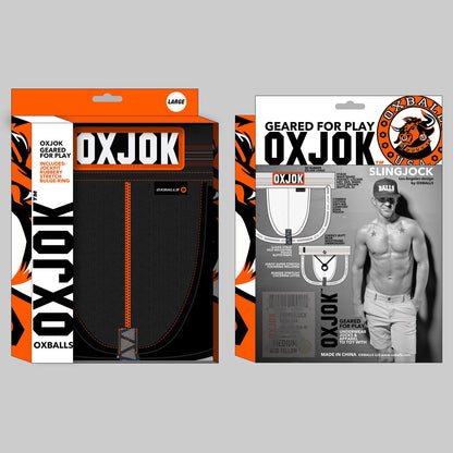 Slingjock Upthrust Slider-Strap Jock Black Iron - Xl | 840215124579 | Available at EroticWarehouse.com