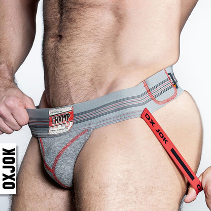 Champ Vintage Sweatshirt Jockstrap Gray Heather - Xl | 840215125279 | Available at EroticWarehouse.com