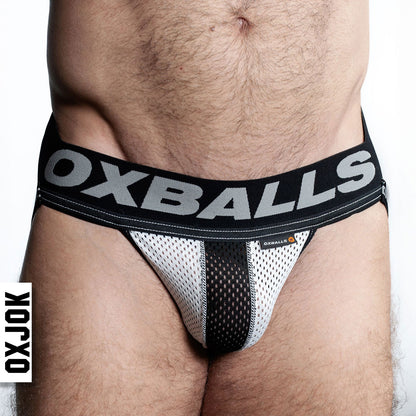 Airmesh Upthrust Slider-Strap Jock Ice White Xl | 840215125927 | Available at EroticWarehouse.com
