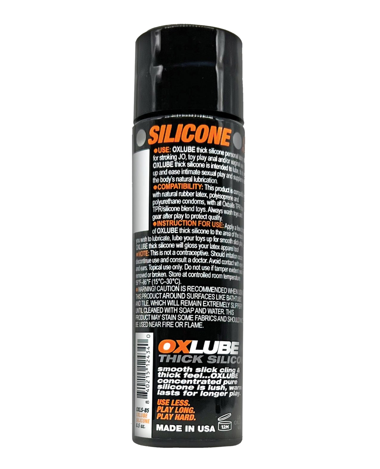 Oxlube Silicone 8.5 Oz | 840215124340 | Available at EroticWarehouse.com