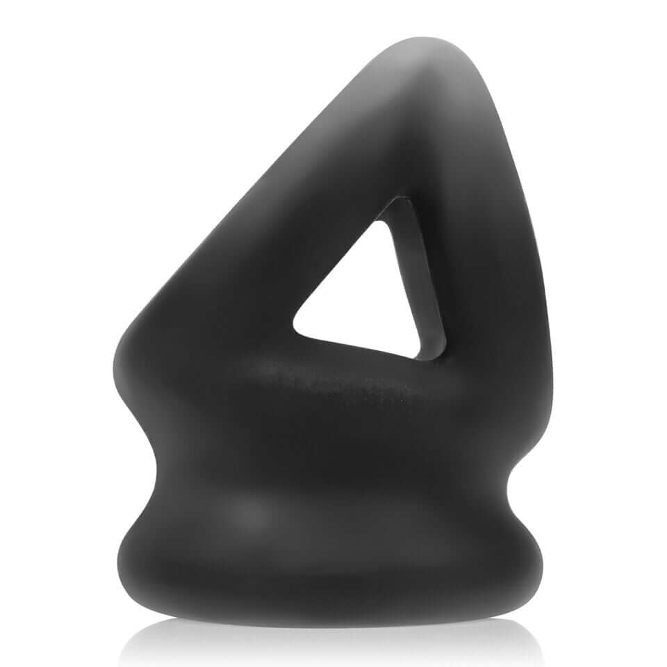 Tri-Squeeze Ball-Stretch Sling - Black Ice by Oxballs 840215119544 available at EroticWarehouse.com