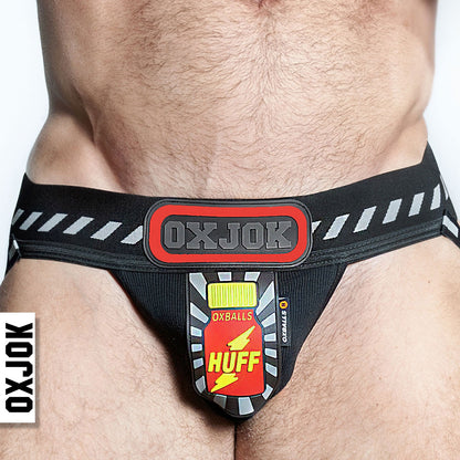 Pjock 3d Rubber Patch Pouch Black/red Small | 840215125545 | Available at EroticWarehouse.com