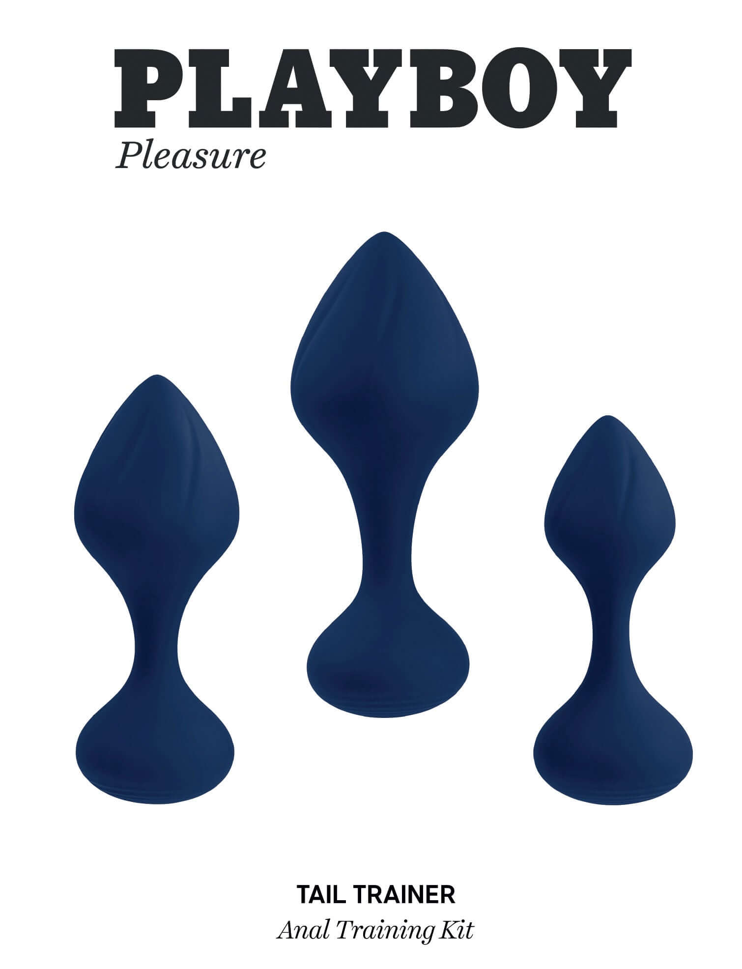 Playboy Pleasure - Tail Trainer - Anal Training Kit - Navy | 844477022307 | Available at EroticWarehouse.com