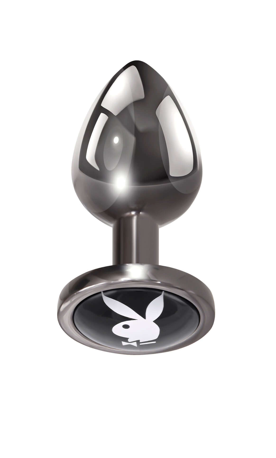 Playboy Pleasure - Tux - Small - Butt Plug - Hematite | 844477022475 | Available at EroticWarehouse.com