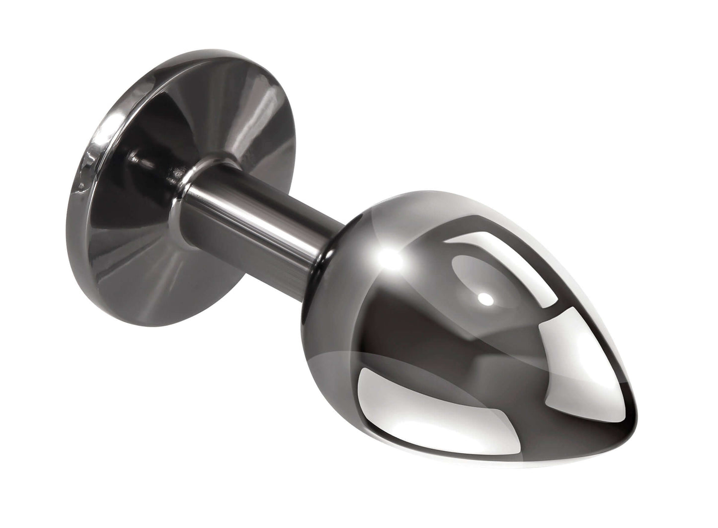 Playboy Pleasure - Tux - Small - Butt Plug - Hematite | 844477022475 | Available at EroticWarehouse.com