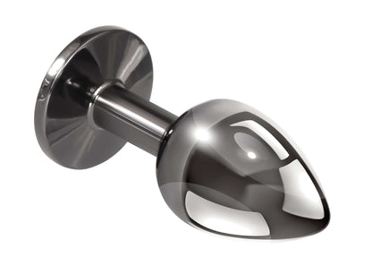 Playboy Pleasure - Tux - Small - Butt Plug - Hematite | 844477022475 | Available at EroticWarehouse.com