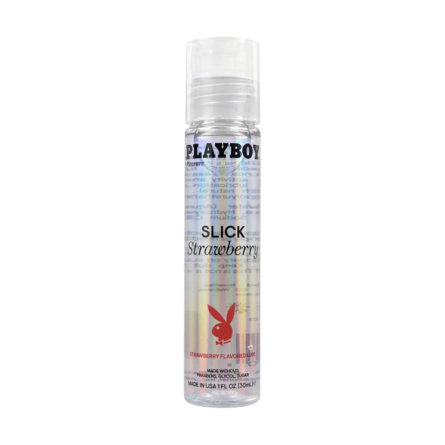 Playboy Pleasure Slick Strawberry Flavored Lubricant 1 Oz | 844477022208 | Available at EroticWarehouse.com